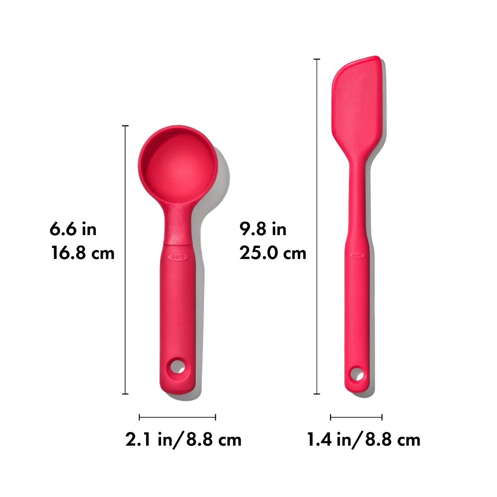 Silicone Cookie Scoop & Small Spatula Set K1