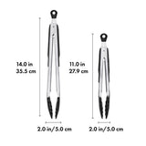 2-Piece Tongs with Nylon Heads Set W2