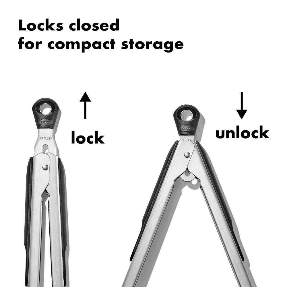 2-Piece Tongs with Nylon Heads Set W2