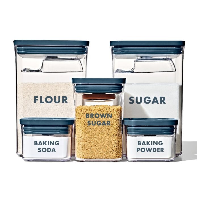 8-Piece Prelabeled Baking POP Container Set Z5