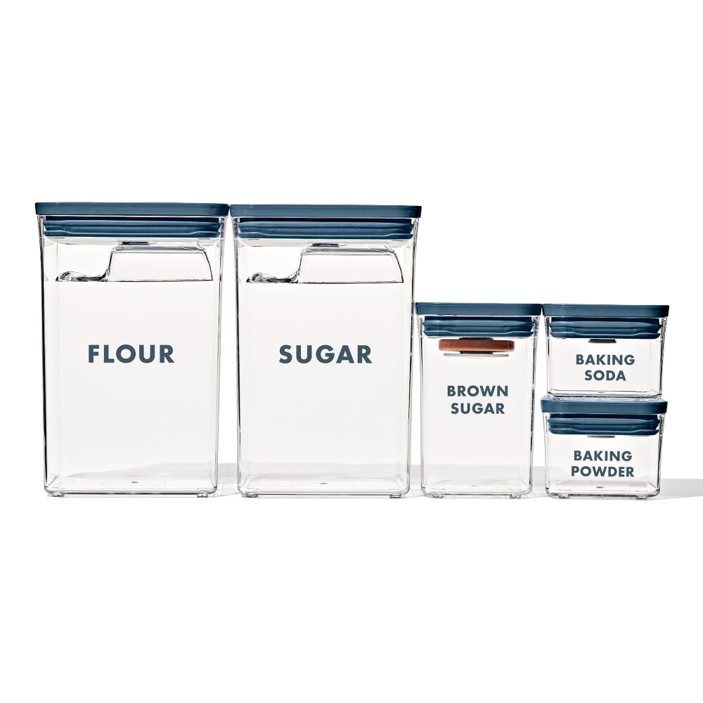 8-Piece Prelabeled Baking POP Container Set Z5