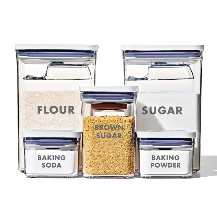 8-Piece Prelabeled Baking POP Container Set Z5