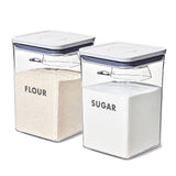 8-Piece Prelabeled Baking POP Container Set Z5