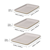 Non-Stick Pro Ceramic Coated Metal Bakeware 3 Pc Set N7