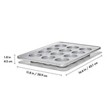 Nonstick Pro Clear Coated 12 Cup Muffin Pan H7