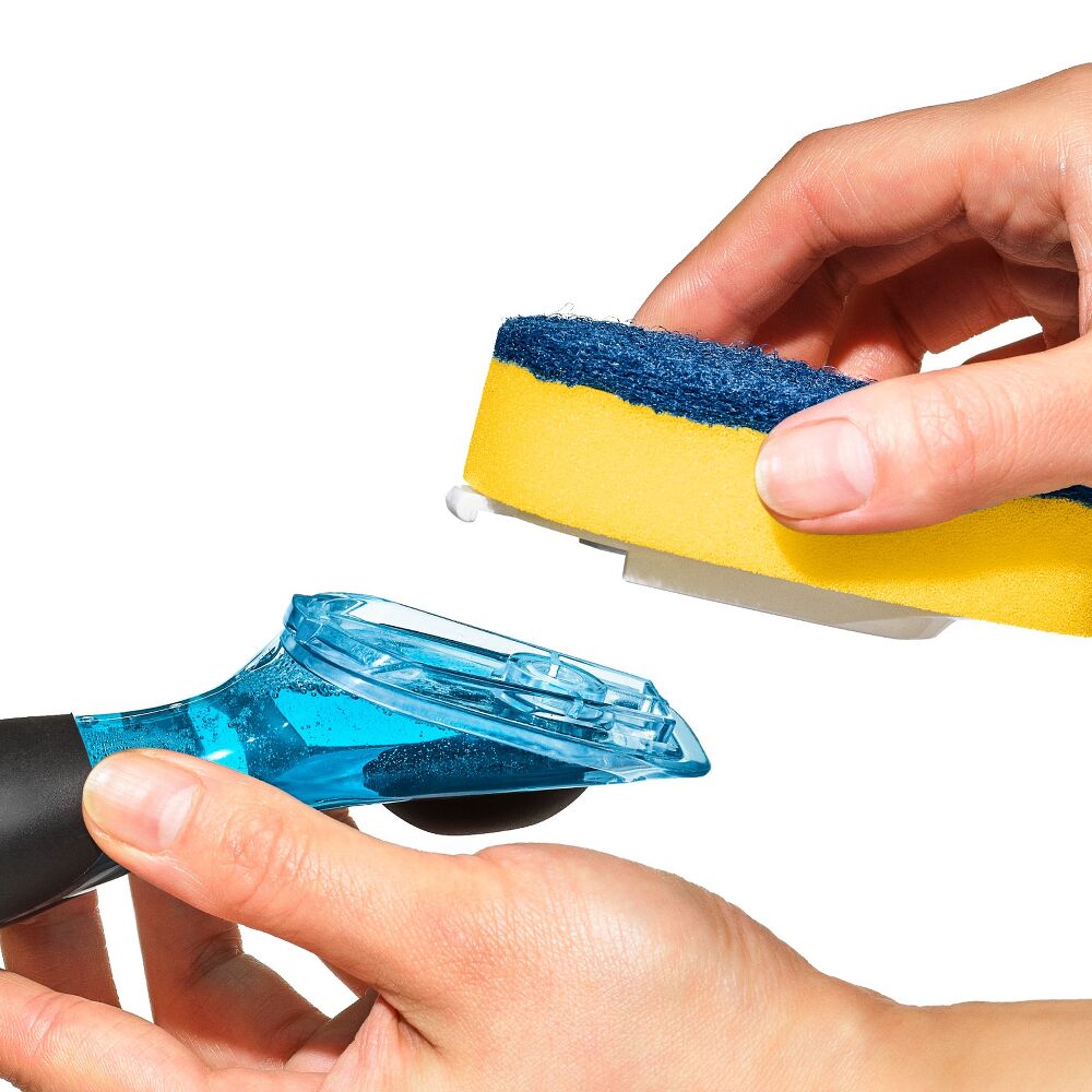 Soap Dispensing Dish Scrub S2