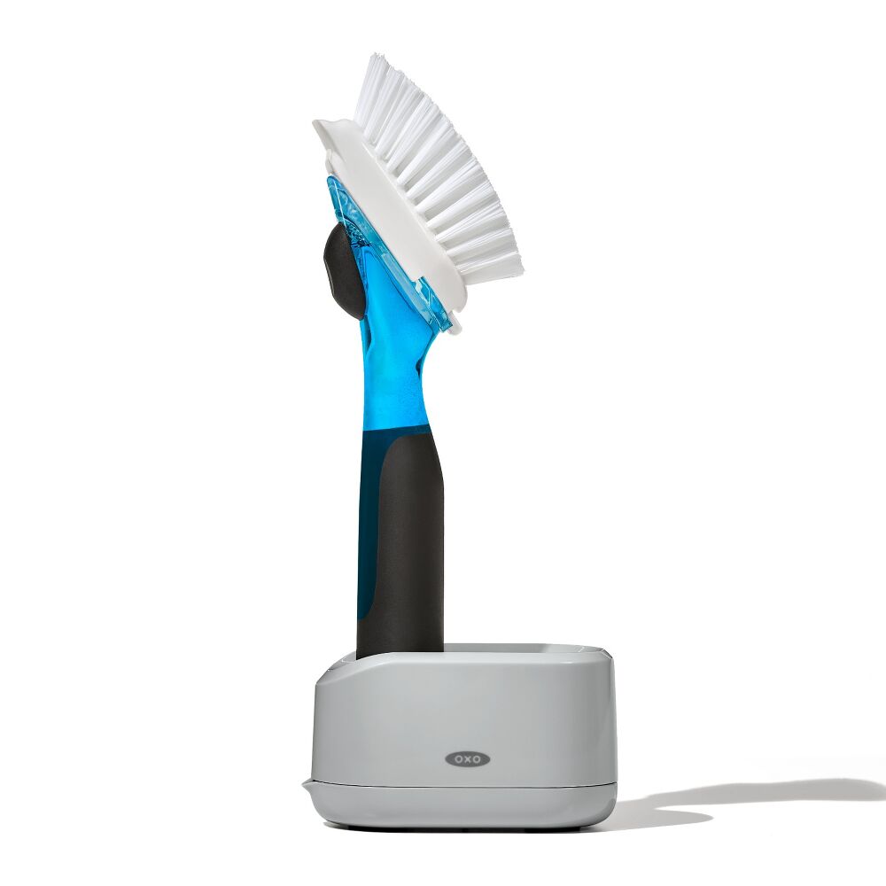 Soap Dispensing Dish Brush Storage Set I2