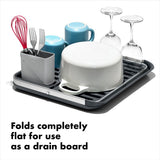 OXO Good Grips Aluminum Fold Flat Dish Rack Z7