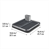 OXO Good Grips Aluminum Fold Flat Dish Rack Z7