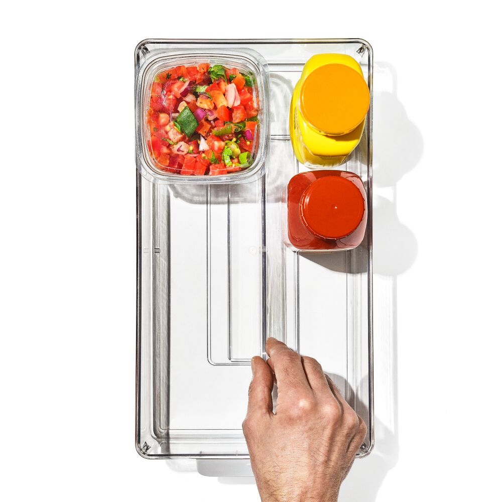 Adjustable Refrigerator Storage Bin Z5