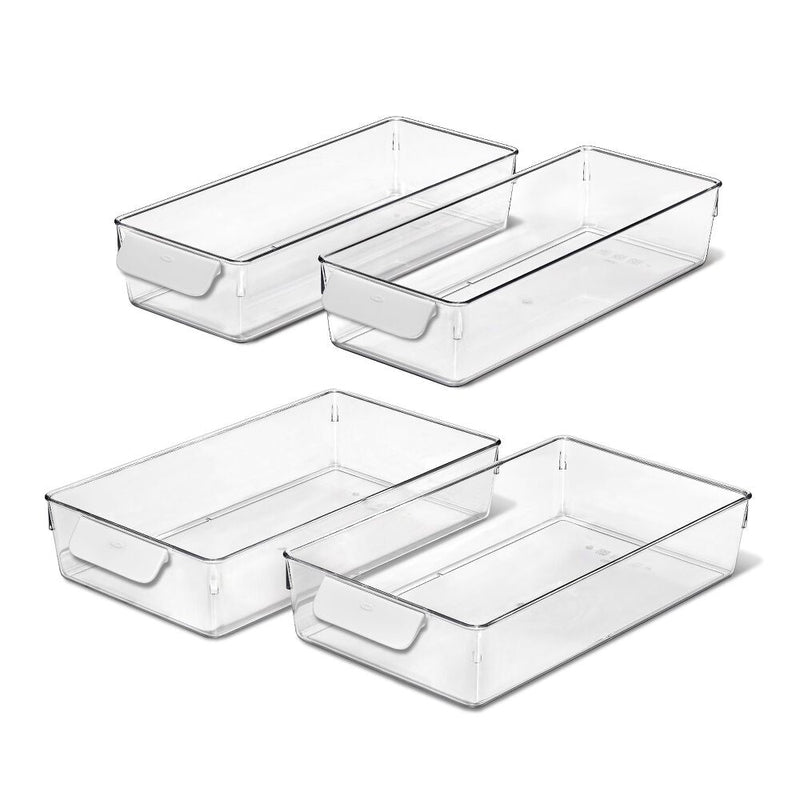 4 Piece Refrigerator Storage Bin Starter Set Q8