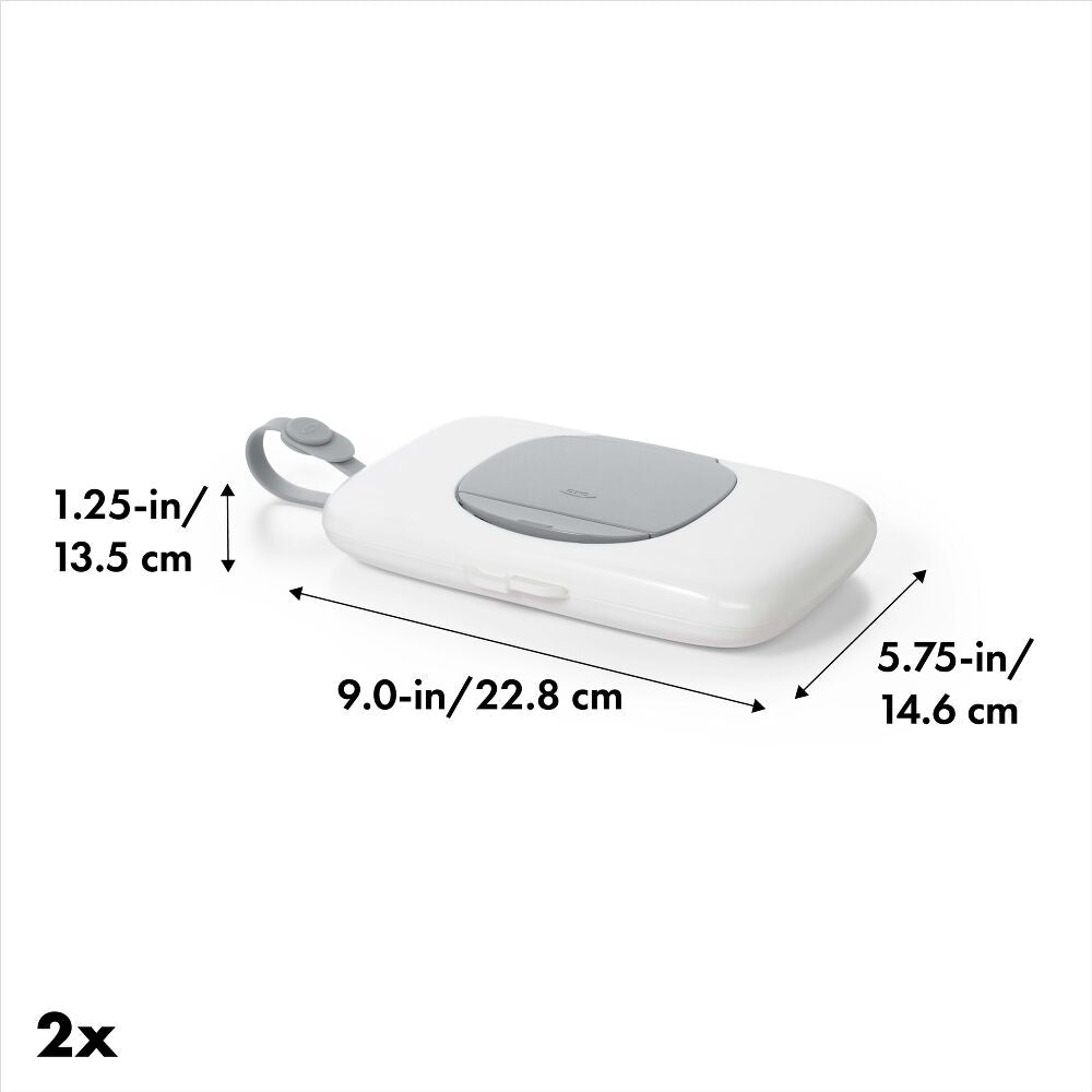 OXO TOT 2-Pack On-the-Go Wipes Dispenser, Gray R7