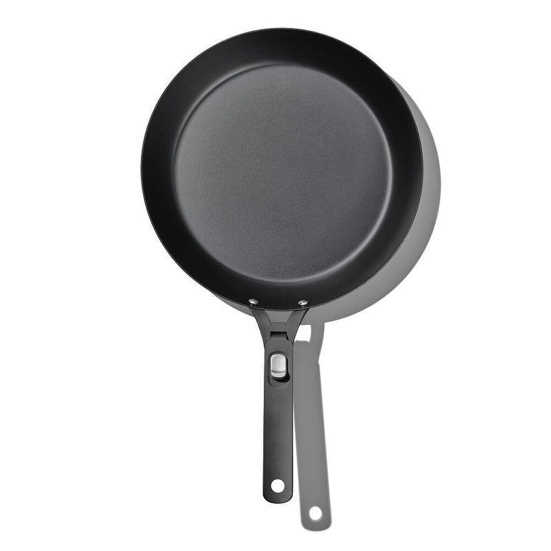 Outdoor 12-inch Carbon Steel Pan with Removable Handle A1