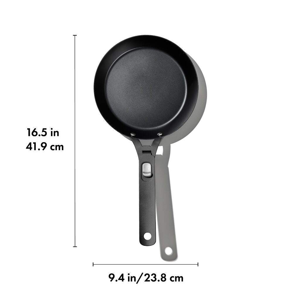 Carbon Steel With Removable Handle 8in Pan V7