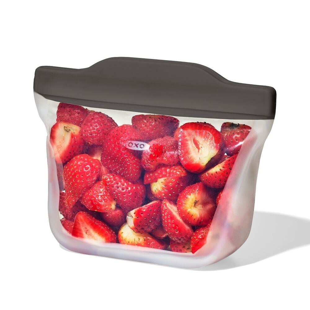 Outdoor Silicone Reusable Stand Up Snack Bag (12 oz) W4