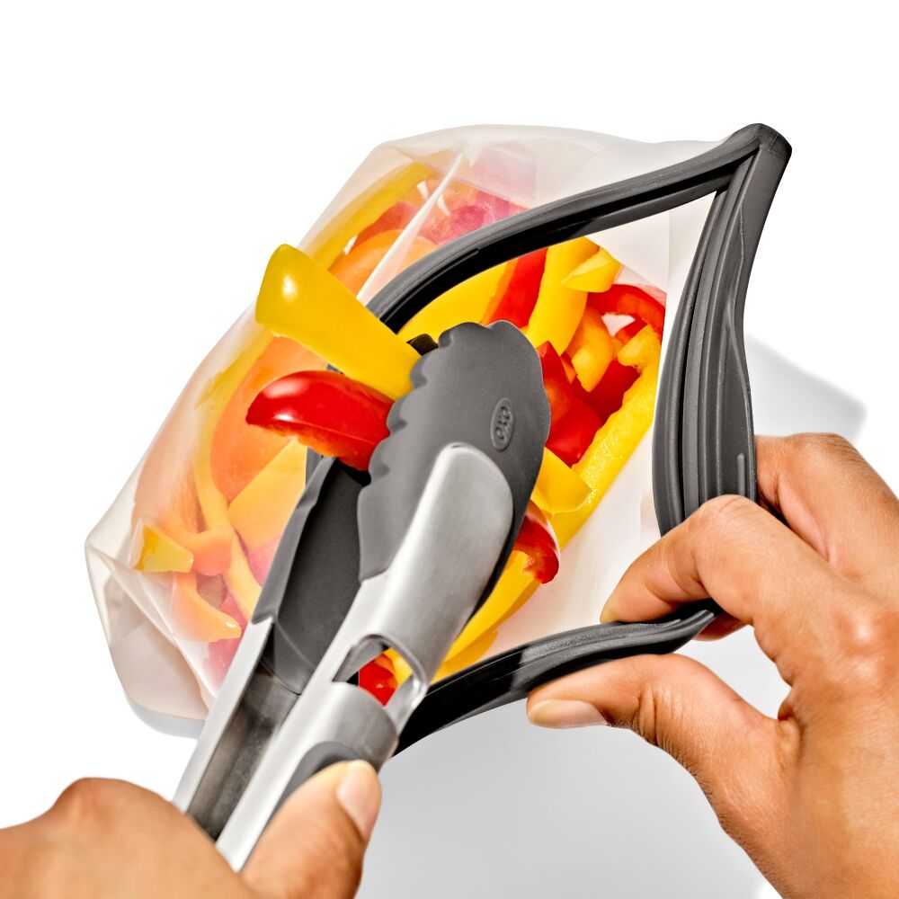 Outdoor Silicone Reusable Stand Up Bag Quart (32 oz) X4