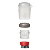Outdoor Soap Dispensing Dish Brush with Storage Case J8