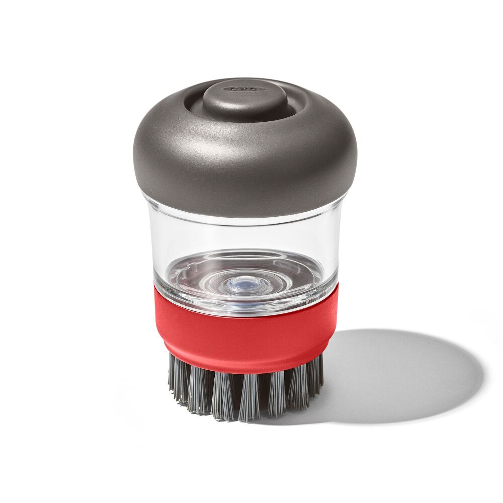 Outdoor Soap Dispensing Dish Brush with Storage Case J8