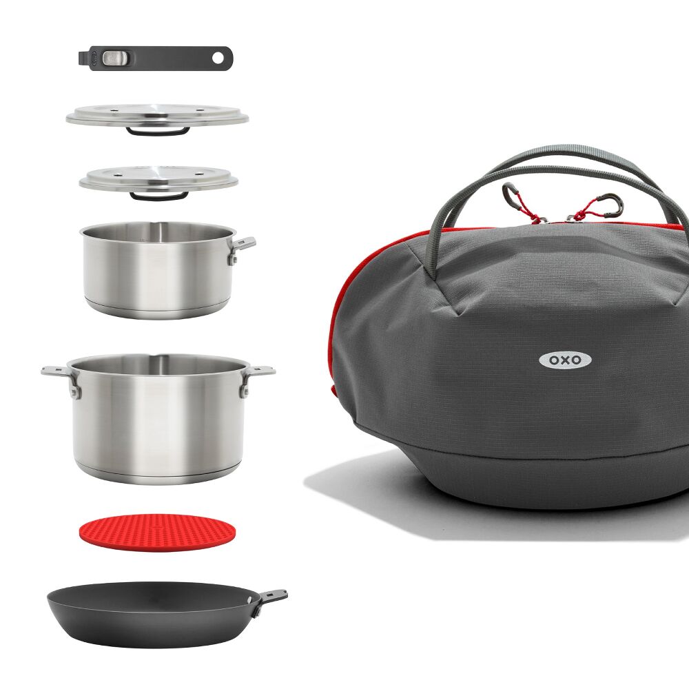 Outdoor Camp Cookware Set with Travel Bag B0