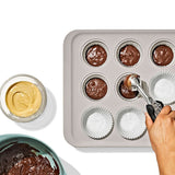 Non-Stick Pro Ceramic Coated Metal Bakeware 12 Cup Muffin Pan K2