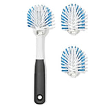 Nylon Bristle Dish Brush with Refills I9