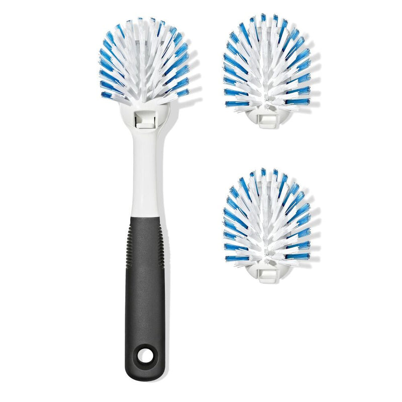 Nylon Bristle Dish Brush with Refills I9