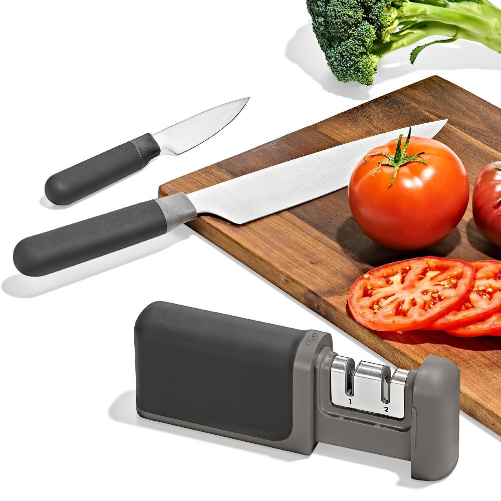 3-Piece Knife & Sharpener Set X4