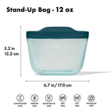 Silicone Reusable Bag - Stand-Up Snack (12 oz) – Lagoon T8