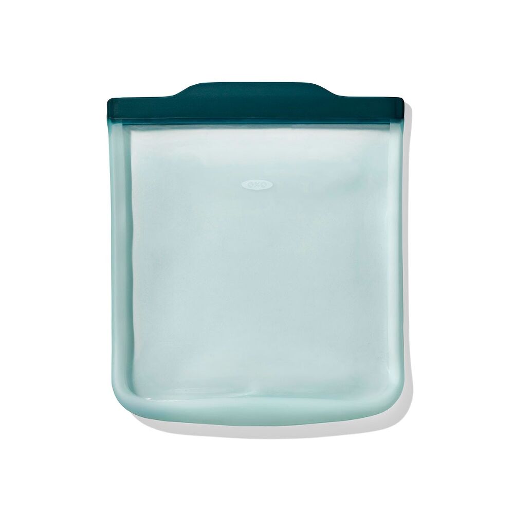 Silicone Reusable Bag - 4 Piece Starter Set - Oat/Lagoon B0
