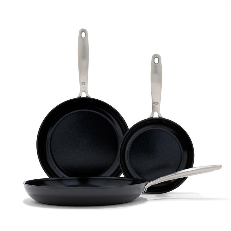 Enhanced Non-Stick 3-Piece Frypan Set — Black J9