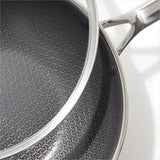 Trident Hybrid Non-Stick Stainless Steel 5 Qt Wok with Lid N9