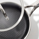 Trident Hybrid Non-Stick Stainless Steel 2.5 Qt Saucepan with Lid K4