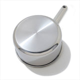 Trident Hybrid Non-Stick Stainless Steel 2.5 Qt Saucepan with Lid U5