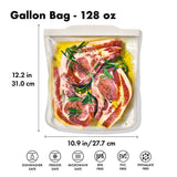Silicone Reusable Bag - Gallon Bag (128 oz) - Oat T4
