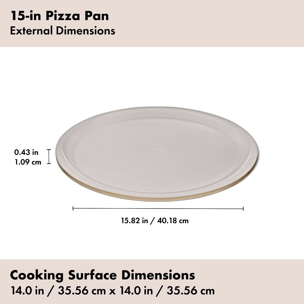 Non-Stick Pro Ceramic Coated Metal Bakeware 15” Pizza Pan U4