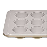 Non-Stick Pro Ceramic Coated Metal Bakeware 12 Cup Muffin Pan K2