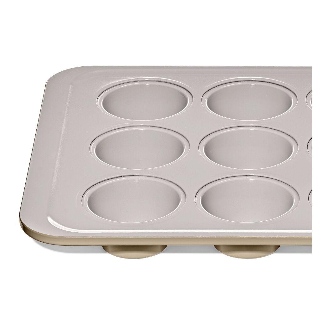 Non-Stick Pro Ceramic Coated Metal Bakeware 12 Cup Muffin Pan K2