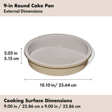 Non-Stick Pro Ceramic Coated Metal Bakeware 9” Round Cake Pan R1