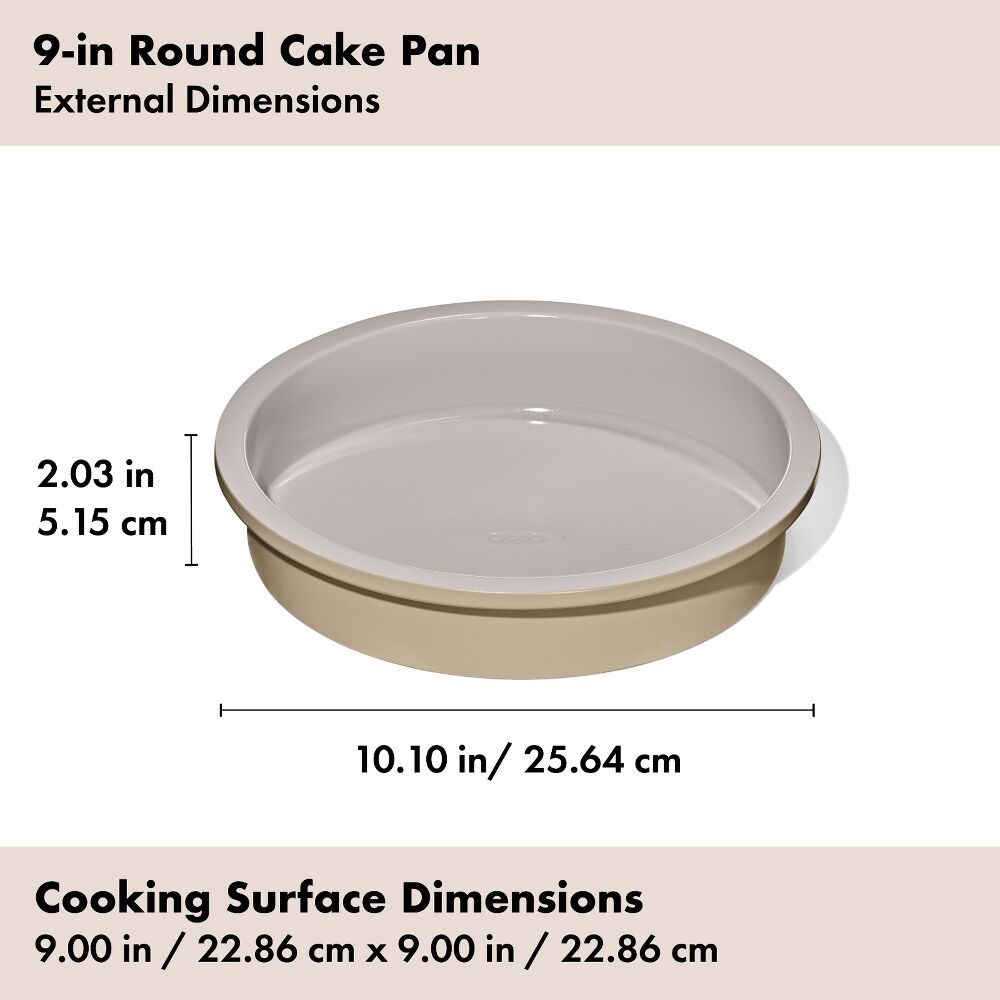 Non-Stick Pro Ceramic Coated Metal Bakeware 9” Round Cake Pan R1