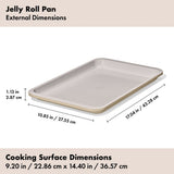 Non-Stick Pro Ceramic Coated Metal Bakeware Jelly Roll Pan J7