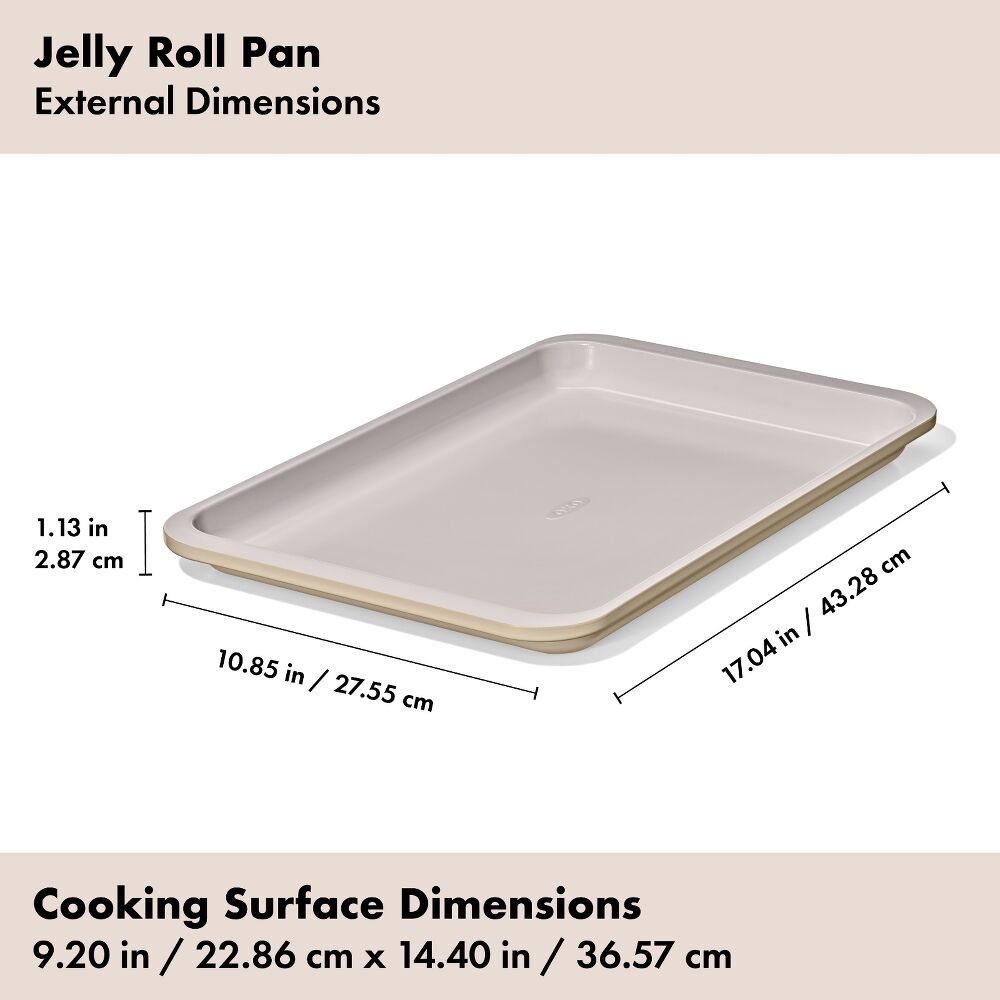 Non-Stick Pro Ceramic Coated Metal Bakeware Jelly Roll Pan J7