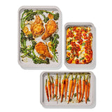 Non-Stick Pro Ceramic Coated Metal Bakeware 3 Pc Set R1