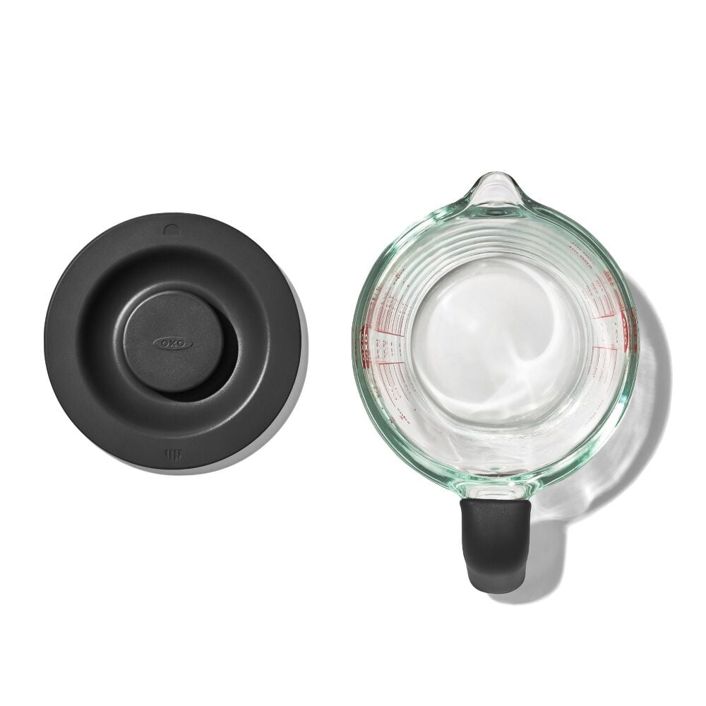 2 Cup Glass Measuring Cup with Lid J2