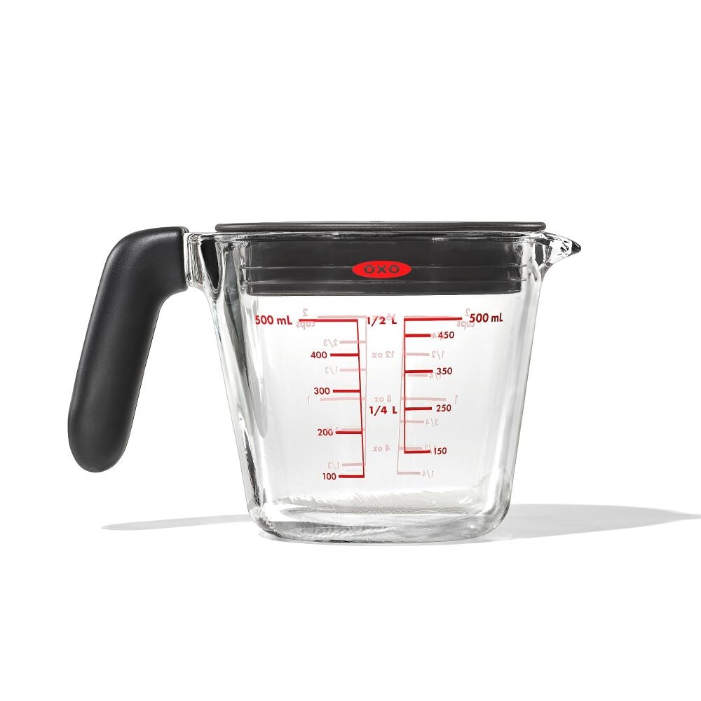 2 Cup Glass Measuring Cup with Lid M1