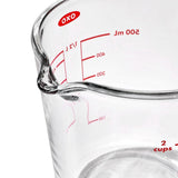 2 Cup Glass Measuring Cup with Lid J2