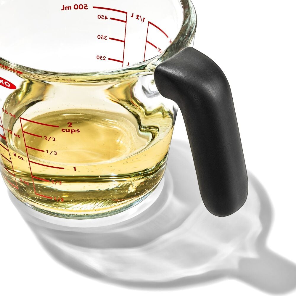 2 Cup Glass Measuring Cup with Lid J2