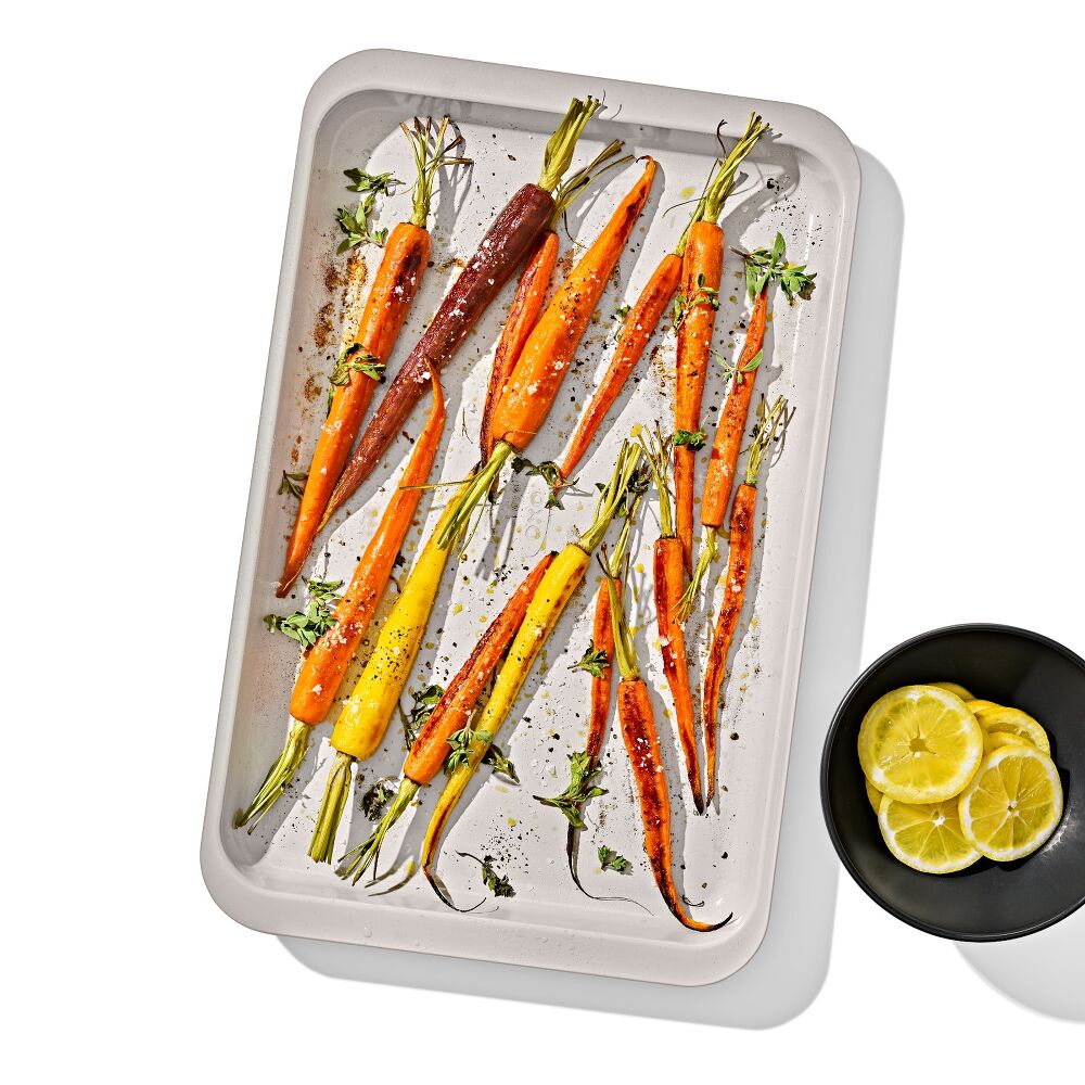 Non-Stick Pro Ceramic Coated Metal Bakeware Half Sheet Pan L0
