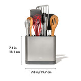 Adjustable Stainless Steel Utensil Holder - Large F3