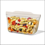 Silicone Reusable Bag - Stand-Up Quart (32 oz) - Oat E8