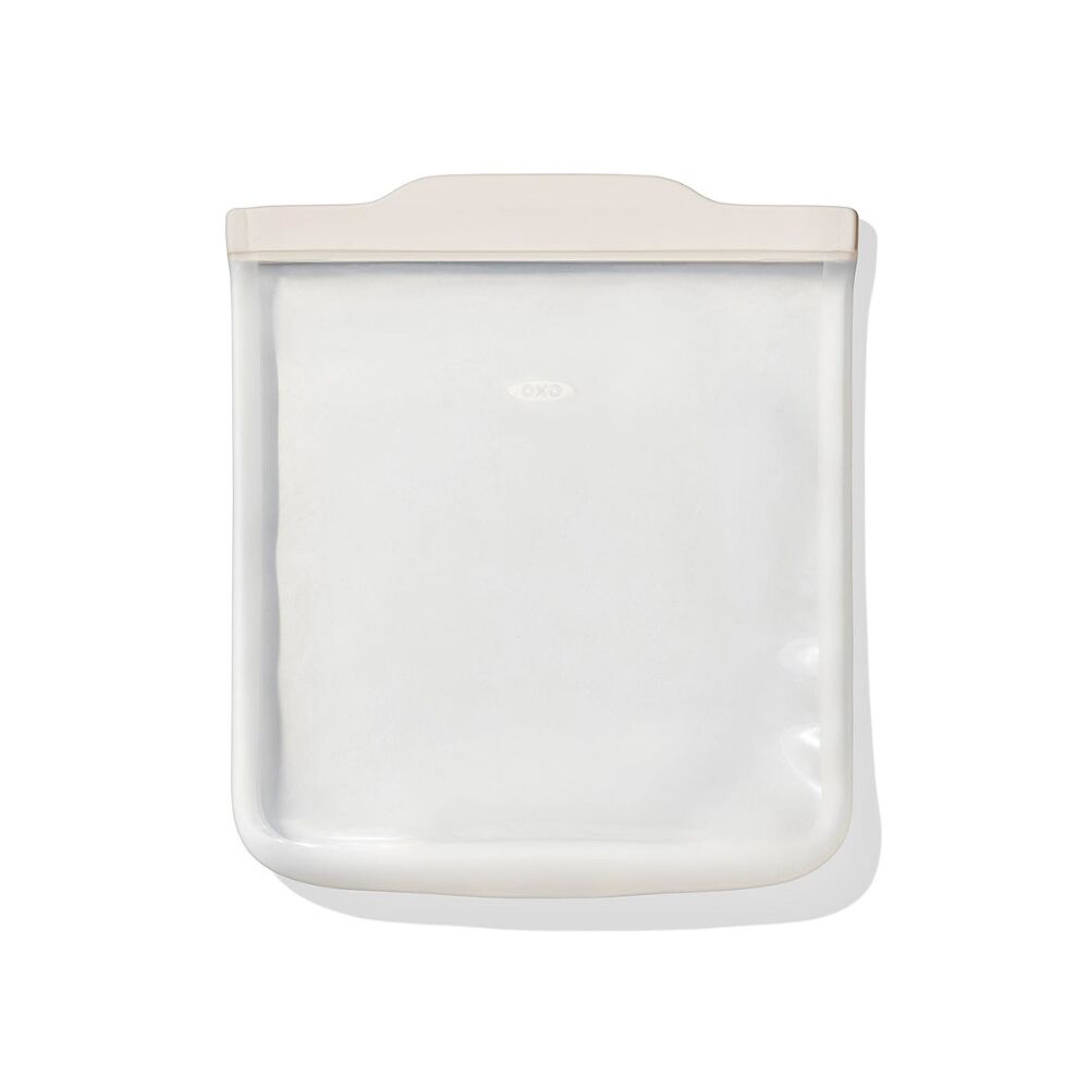 Silicone Reusable Bag - Half Gallon Bag (64 oz) - Oat H1